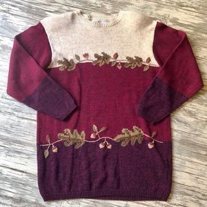 Milano design group sweater w/ shoulder pads